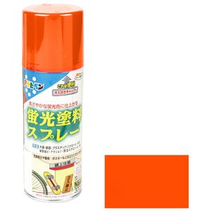 蛍光塗料スプレー アサヒペン 塗料・オイル スプレー塗料 300ML オレンジ｜mega-star