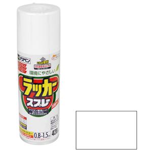 アスペンラッカースプレー アサヒペン 塗料・オイル スプレー塗料 420ml ツヤケシクリヤ｜mega-star