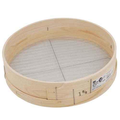 木製砂フルイ(丸型) 35cm 千吉 その他園芸道具 フルイ 1.0MM