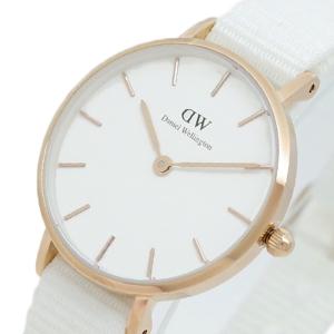 ダニエルウェリントン DANIEL WELLINGTON 腕時計 PETITE DOVER 28 ローズゴールド DW00100313 ホワイト｜mega-star