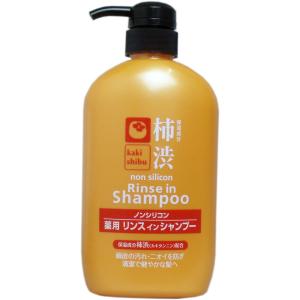 柿渋 ノンシリコン 薬用リンスインシャンプー 600mL｜mega-star