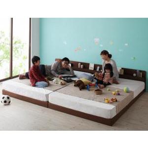 親子で寝られる棚・コンセント付き安全連結ベッド ボンネルコイルマットレス付き ワイドK200｜mega-star