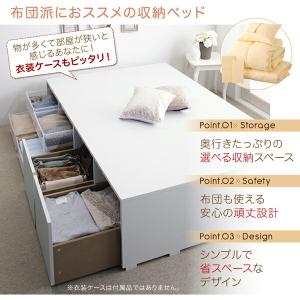 ベッド 収納付きベッド フィッツ フレームのみ...の詳細画像2