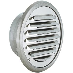 バクマ工業 丸・平型換気口 B-75TV-A アミ付 クリアー