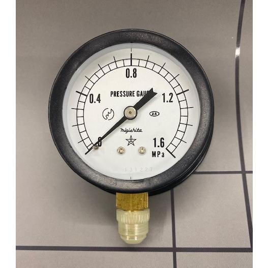 在庫処分品 レターパック可 右下精機 圧力計 BT7/16×60×1.6MPa スター Pケース ア...