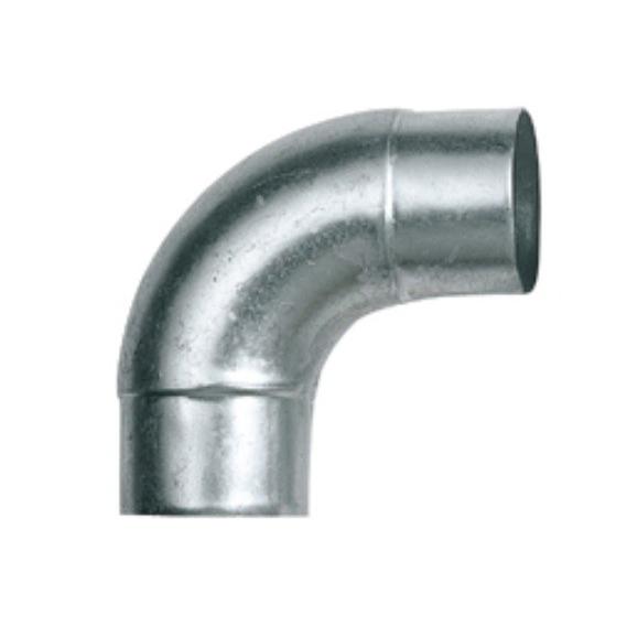 90° L管 125φ スパイラルダクト・フレキシブルダクト用