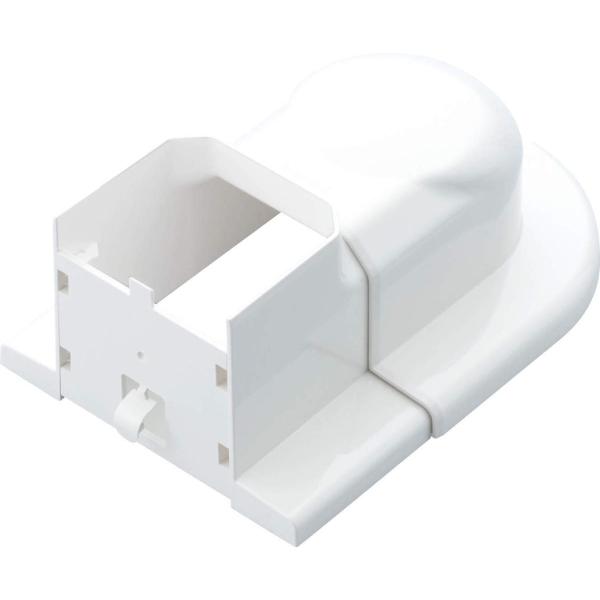 因幡電工 スリムダクトMD MDスライド式ウォールコーナー ＭＷS-75-L-Ｗ 配管化粧カバー 室...