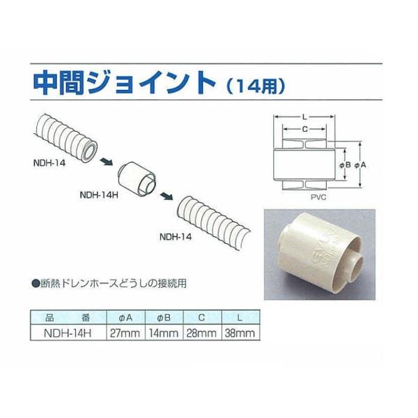 ユーシー産業 EVUC 中間ジョイント NDH-14H