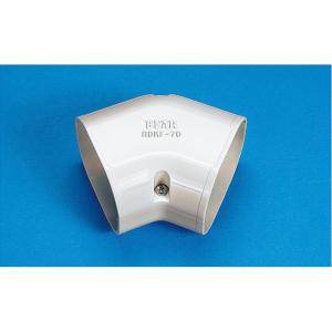 バクマ工業 エアコン配管化粧カバー RDKF-70 アイボリー コーナー 平面45°