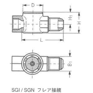 旧型番製品の為特価 Danfoss ダンフォス サイトグラス SGI12 フレア ドライヤ直結型 内...