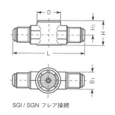 旧型番製品の為特価 Danfoss ダンフォス サイトグラス SGI19 フレア ナット付 3/4×...