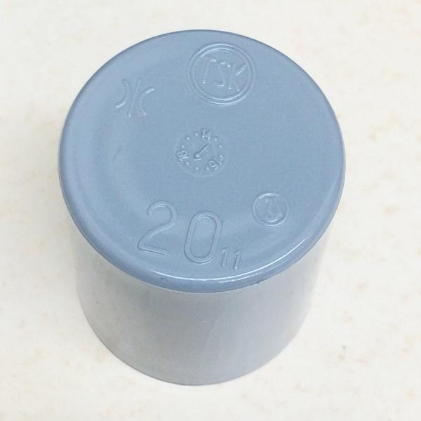 TS20C エンドキャップ 塩ビパイプ(ドレンパイプ)用継手 VP20用