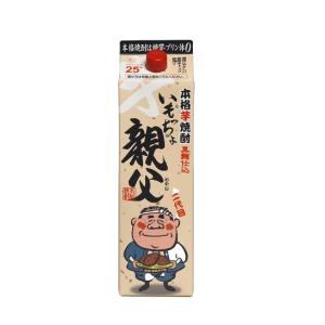 大分麦焼酎 老松酒造 むぎっちょ親父 紙パック 1800ml 25度【12個まで1
