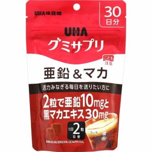 【15%還元】グミサプリ 亜鉛＆マカ 30日分 (60粒) UHA味覚糖｜megadrug
