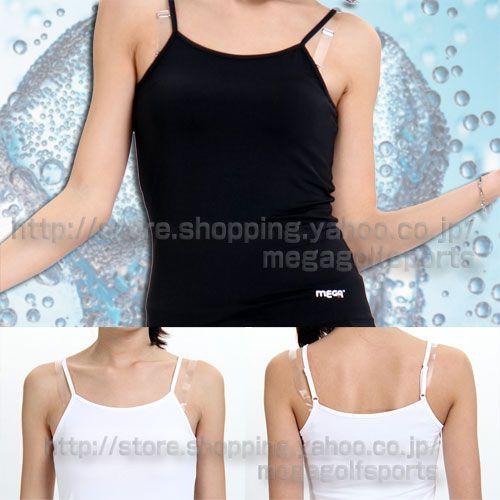 体感温度 -3度 UPF50+ メガゴルフ 夏の雪 レディース キャミソール (MEGA Golf ...