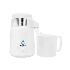 蒸留水器 台湾メガホーム社製 スチールボディ白+ポリ容器  マグネット式電源ケーブル  MH943T...
