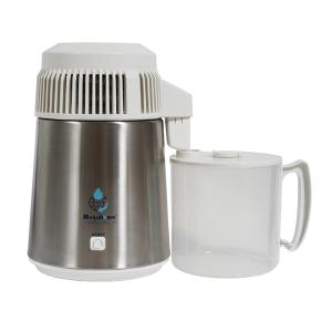 蒸留水器  台湾メガホーム社製  ステンレスボディ白 + ポリ容器  マグネット式電源ケーブル MH943SWS-10M-P 蒸留水 純水 白湯　PFAS除去　BR-JAPAN 正規代理店｜megahome1