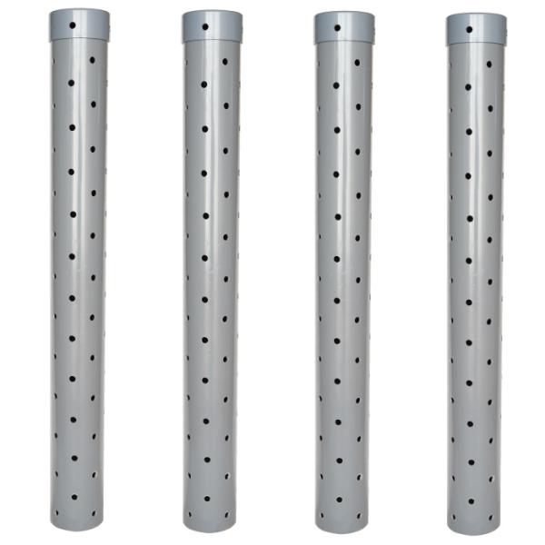 4本セット　土地神様 の 井戸 息抜きパイプ 80ｃｍ（長さ） × 9cm（外径） (塩化ビニール管...