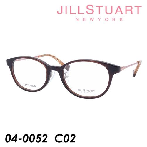 JILL STUART ジルスチュアート 子供用メガネ 04-0052 col.02 ブラウン/ゴー...