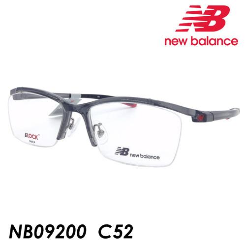 new balance(ニューバランス) メガネ NB09200 C52(クリアグレー) 55mm ...