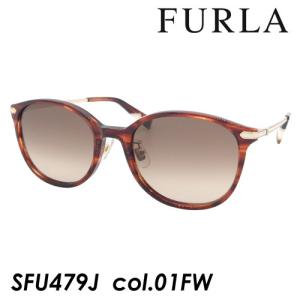 FURLA(フルラ) サングラス SFU479J col.01FW レッドブラウンササ 51mm UVカット｜megane-hayami