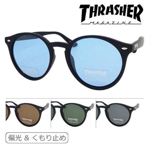 THRASHER スラッシャー 偏光・くもり止めサングラス 1021AFP col.BK-BRP/G...