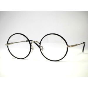 丸メガネ大きめ　日本製　メタル大きなセル巻きビッグサイズ丸眼鏡・セル巻き大きい丸メガネ　テンプル長め大きめ丸めがね ・T265S