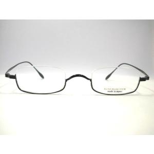 日本製 ツーポイントめがね ビンテージウエリントン縁なしメガネ