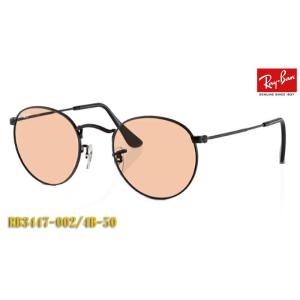 Ray-Ban レイバン サングラス RB3447-002/4B-50サイズ ピンク 正規品 RB3447 0024B 木村拓哉さんアンバサダーモデル ラウンドメタル レジャー/旅行に