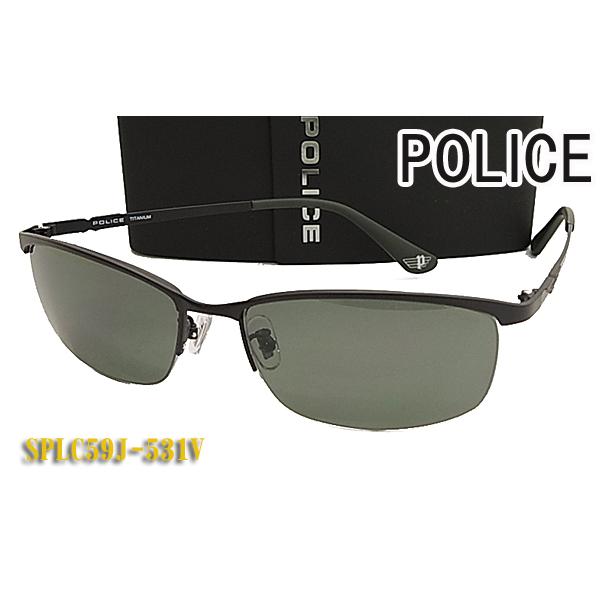 POLICE ポリス サングラス SPLC59J-531V 正規品 SPLC59J 531V グリー...
