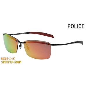 POLICE ポリス 偏光 サングラス SPLT77J-530P ミラー 正規品 スワンズとのコラボ...