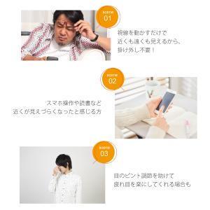 遠くも見える 老眼鏡 遠近両用 メガネ 形状記...の詳細画像1