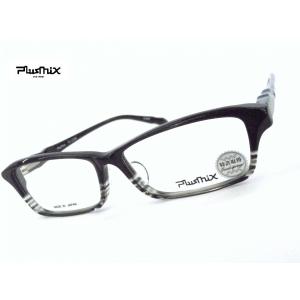 Plusmix-プラスミックス PX-13286 セルフレーム グレーストライプ｜meganehouse