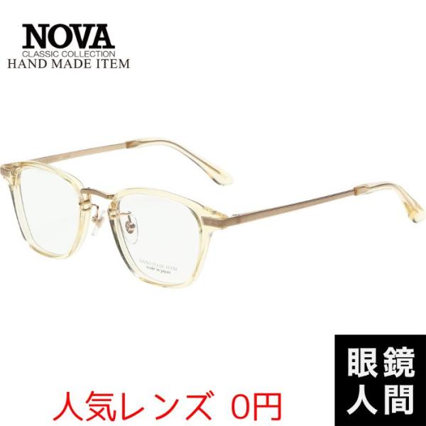 ノバ ノヴァ NOVA メガネ ウェリントン アセテート 鯖江 日本製 HAND MADE ITEM...