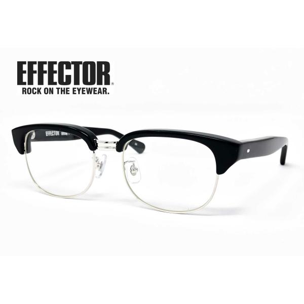 メガネ メンズ レディース おしゃれ EFFECTOR エフェクター delay 2 ブラック