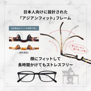 老眼鏡 メンズ ブルーライトカット スクエア ...の詳細画像1
