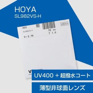 HOYA メガネ 交換用薄型非球面レンズ UV400 超撥水コート ブルーライト 