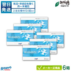 コンタクトレンズ ロート モイストアイ 6枚入り 6箱 rohto 2week 2週間 近視 遠視｜meganetei