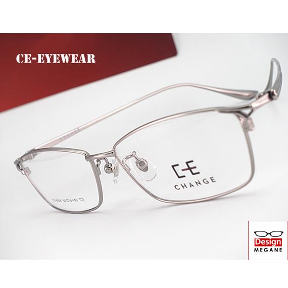 メガネ 度付 CE CHANGE Eyewear スクエア メタル フルリム  Silver  眼鏡...