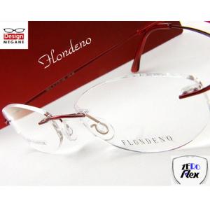 メガネ 度付 FLONDENO ゴールド flexible (丁番ありタイプ) ふちなし