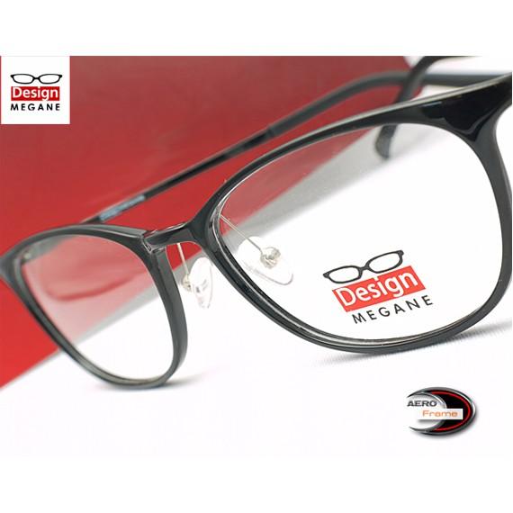 【メガネ度付】Design MEGANE エアロフレーム Black ボストン型 超弾力性新素材  ...