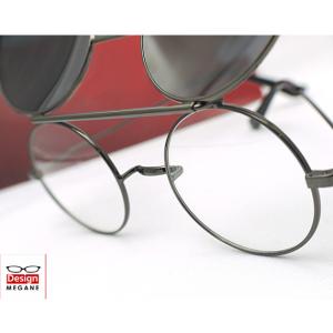 メガネ 度付 T-Collection メガネと偏光サングラスの二役 跳ね上げ偏光サングラス 眼鏡 一式 送料無料