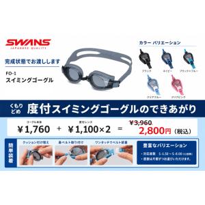 送料無料 スイミングゴーグル 度入り完成品 水...の詳細画像5