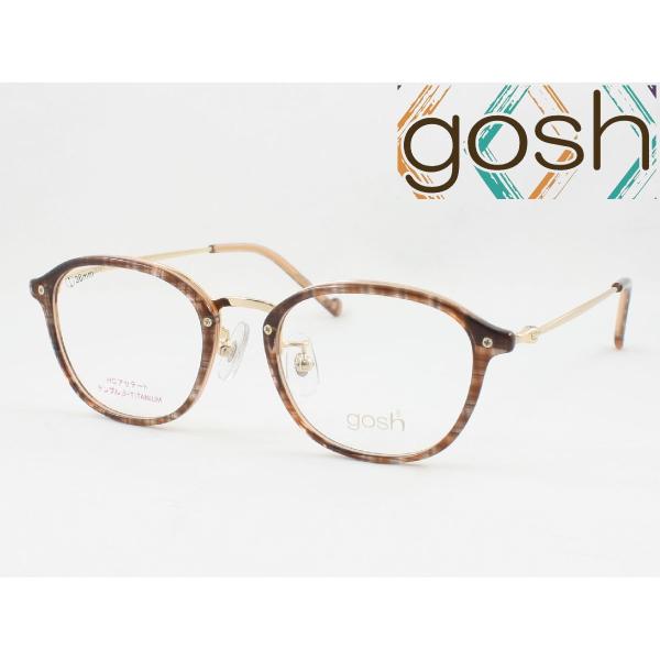 GOSH ゴッシュ メガネフレーム gos-1025-2 薄型非球面レンズセット 近視 遠視 老眼鏡...