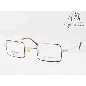 John Lennon ジョンレノン JL-1116-1 日本製メガネフレーム 度付き対応 近視 遠視 老眼鏡 遠近両用 四角 スクエア 長方形 超軽量 軽い｜meganezamurai