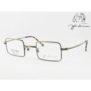 John Lennon ジョンレノン JL-1116-3 日本製メガネフレーム 度付き対応 近視 遠視 老眼鏡 遠近両用 四角 スクエア 長方形 超軽量 軽い｜meganezamurai