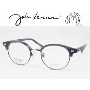 John Lennon ジョンレノン 日本製メガネフレーム JL-6015-3 丸メガネ ラウンド ボストン ブロー サーモント 度付き対応 近視 遠視 老眼 遠近両用｜meganezamurai