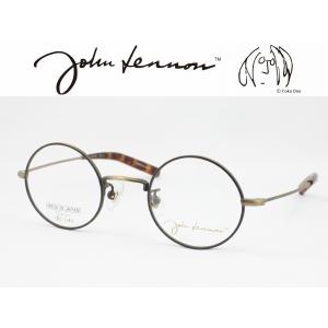 John Lennon ジョンレノン 日本製メガネフレーム JL-A103-3 コンパクトサイズ 携帯用 丸メガネ ラウンド  度付き対応 近視 遠視 老眼 遠近両用｜meganezamurai