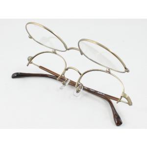 【跳ね上げ式】軽量チタンメガネ 薄型非球面レンズセット LY-3222-2 度付き対応 近視 遠視 老眼 遠近両用 レディース メンズ  メガネフレーム ボストン