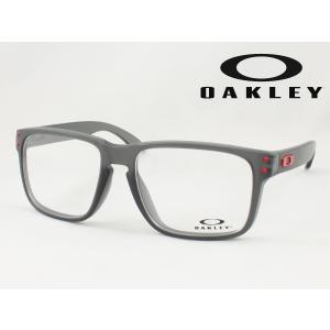 【遠近も0円！】OAKLEY オークリー OX8100F-0256 ホルブルック 薄型非球面度付きレンズセット メガネフレーム サテングレー スモーク アジアンフィッティング｜めがね侍 Yahoo!店